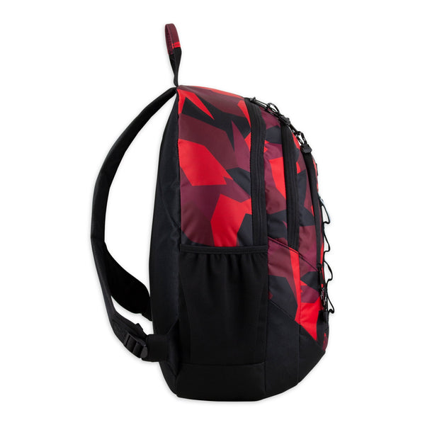 Eastsport Unisex Pinnacle Sport 19" Laptop Backpack, Red Jagged Shapes Print