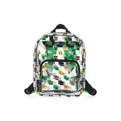 Minecraft Boys Clear Mini Backpack, Green